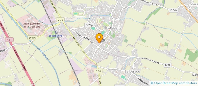 localisation de l'entreprise MADAME MARIE PEYRE  ESCALQUENS