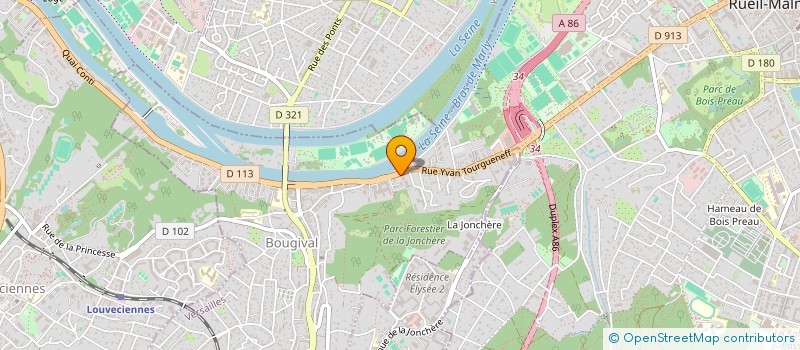 localisation de l'entreprise MADAME MARIE PIA GROLEAU  BOUGIVAL