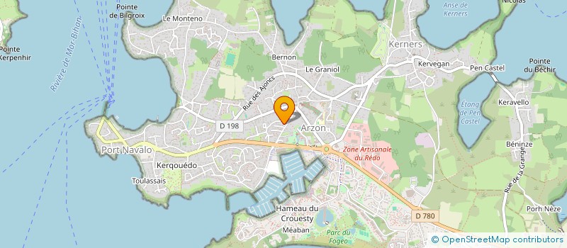 localisation de l'entreprise MADAME MARIE PICAULT  ARZON