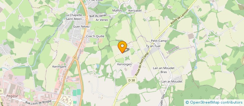 localisation de l'entreprise MADAME MARIE PICHOURON à LANNION