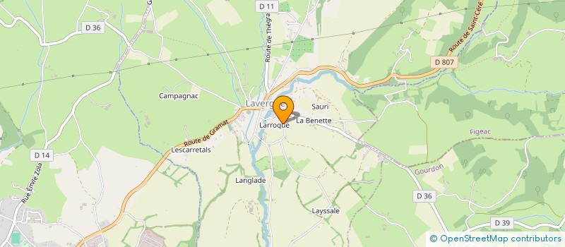 localisation de l'entreprise MADAME MARIE PICOU  LAVERGNE