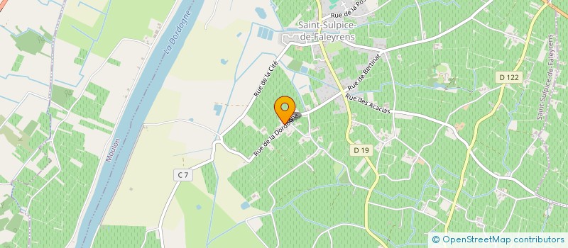 localisation de l'entreprise MADAME MARIE PIDOUX  SAINT-SULPICE-DE-FALEYRENS