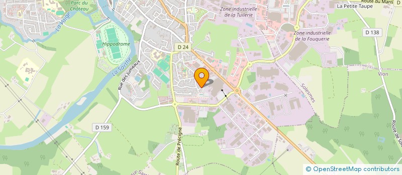 localisation de l'entreprise MADAME MARIE-PIERRE ALDEBERT  SABLE-SUR-SARTHE