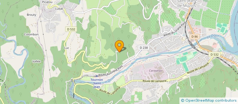 localisation de l'entreprise MADAME MARIE-PIERRE BERNARD  SAINT-JEAN-DE-MUZOLS