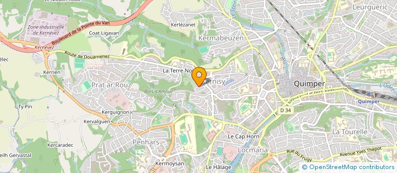 localisation de l'entreprise MADAME MARIE PIERRE BEUZE à QUIMPER