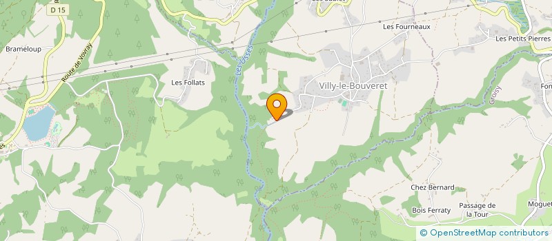 localisation de l'entreprise MADAME MARIE PIERRE BOUCHET  VILLY-LE-BOUVERET