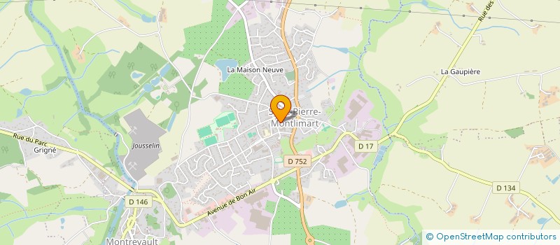 localisation de l'entreprise MADAME MARIE-PIERRE BOUGEARD à MONTREVAULT-SUR-EVRE