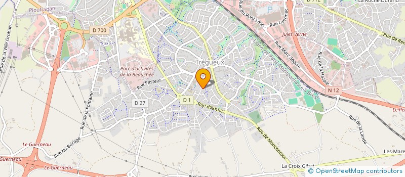 localisation de l'entreprise MADAME MARIE PIERRE BOULAIRE  TREGUEUX