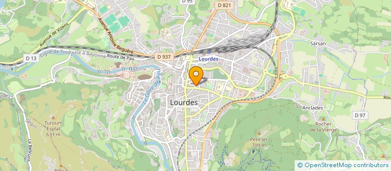 localisation de l'entreprise MADAME MARIE-PIERRE BOURDET  LOURDES