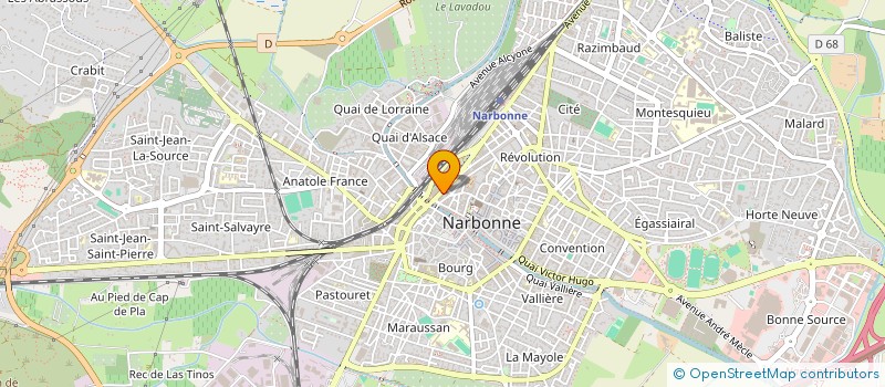 localisation de l'entreprise MADAME MARIE-PIERRE BOUSQUET  NARBONNE