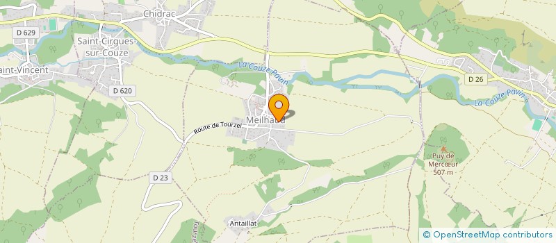 localisation de l'entreprise MADAME MARIE PIERRE BRAS  MEILHAUD