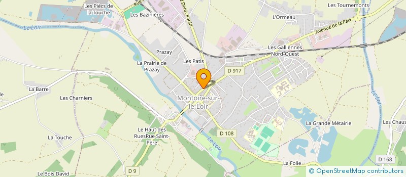 localisation de l'entreprise MADAME MARIE-PIERRE BRETON à MONTOIRE-SUR-LE-LOIR