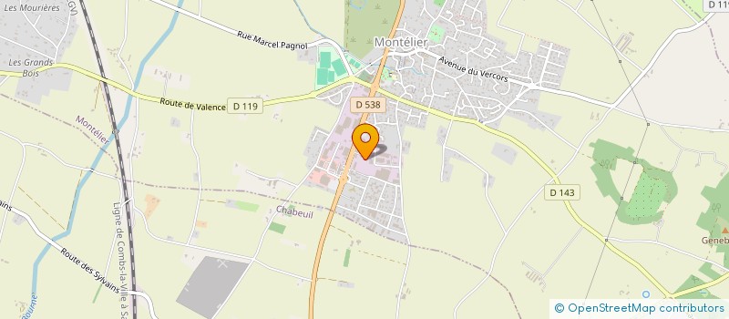 localisation de l'entreprise MADAME MARIE-PIERRE BRISSAUD  PORTES-LES-VALENCE