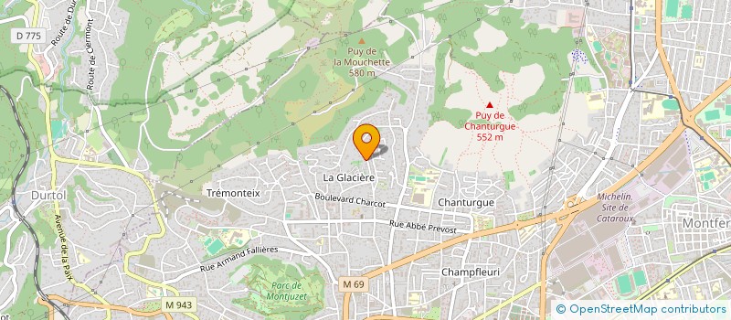 localisation de l'entreprise MADAME MARIE PIERRE BRUNIE  CLERMONT-FERRAND