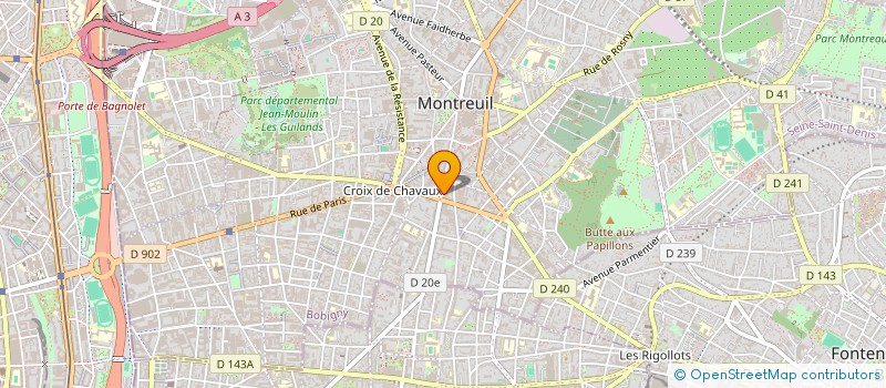 localisation de l'entreprise MADAME MARIE-PIERRE CAMUSET à MONTREUIL
