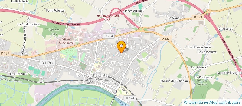 localisation de l'entreprise MADAME MARIE-PIERRE CARESMEL  TONNAY CHARENTE