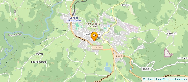 localisation de l'entreprise MADAME MARIE-PIERRE CECCHI  SAINT-AGREVE