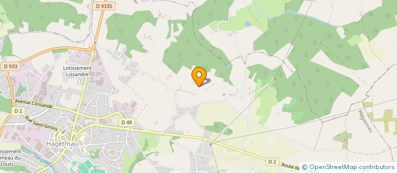 localisation de l'entreprise MADAME MARIE PIERRE CHAUCHET  HAGETMAU