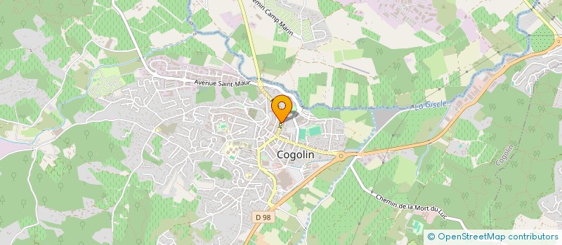 localisation de l'entreprise MADAME MARIE-PIERRE CLAVERIE  COGOLIN