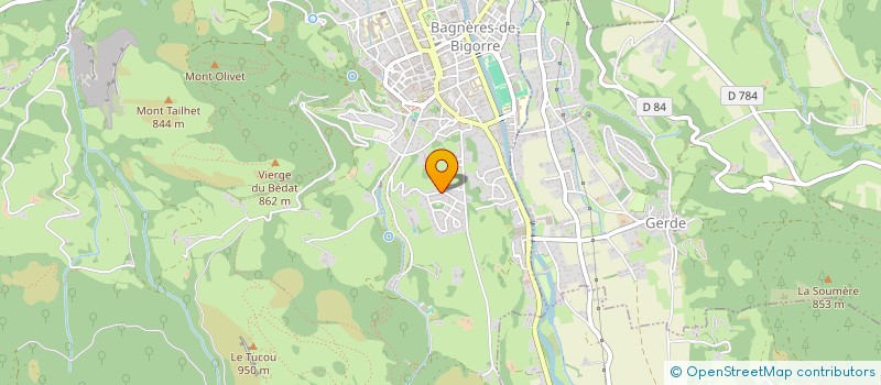 localisation de l'entreprise MADAME MARIE-PIERRE COSTE  BAGNERES-DE-BIGORRE