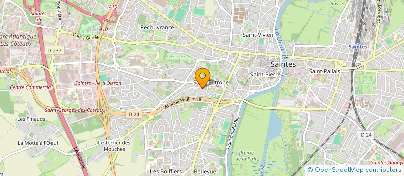 localisation de l'entreprise MADAME MARIE-PIERRE COULAUD  SAINTES