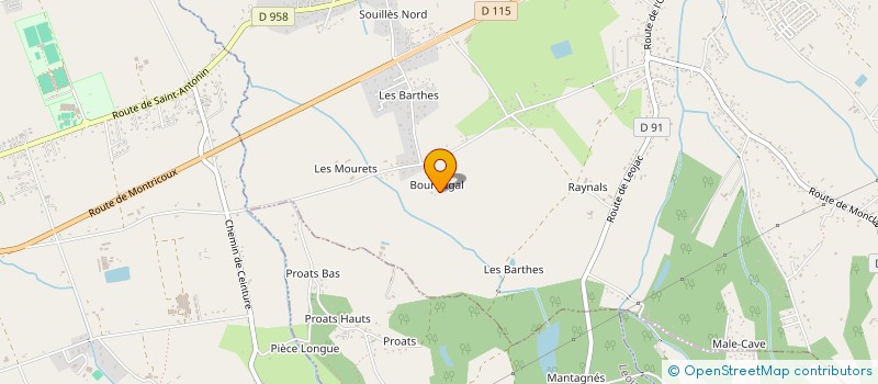 localisation de l'entreprise MADAME MARIE-PIERRE COURDESSES  SAINT-ETIENNE-DE-TULMONT