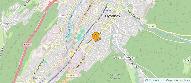 localisation de l'entreprise MADAME MARIE-PIERRE COUTAZ-REPLAND à OYONNAX