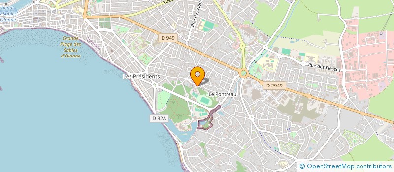 localisation de l'entreprise MADAME MARIE-PIERRE COZE  LES SABLES D'OLONNE