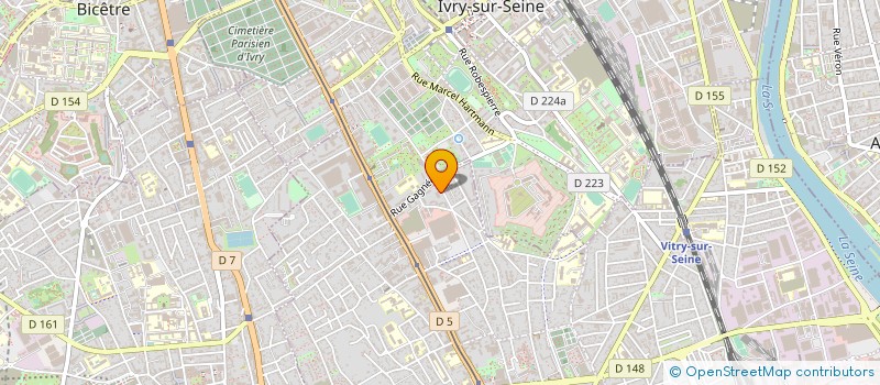 localisation de l'entreprise MADAME MARIE-PIERRE D HAILLECOURT  VITRY-SUR-SEINE