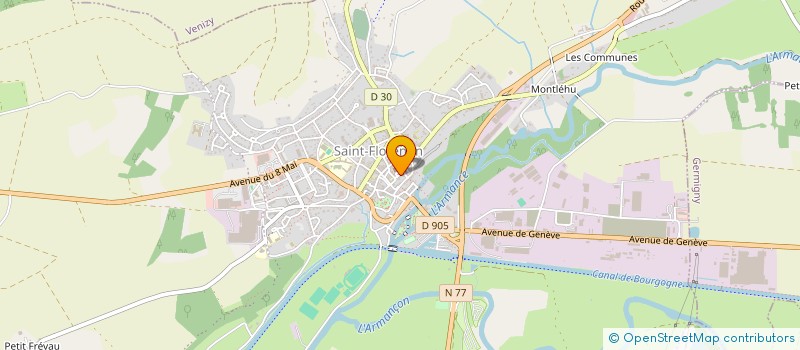 localisation de l'entreprise MADAME MARIE-PIERRE DEL-BEN  SAINT-FLORENTIN