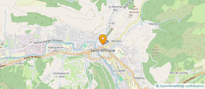 localisation de l'entreprise MADAME MARIE-PIERRE DELMAS  SAINT-AFFRIQUE