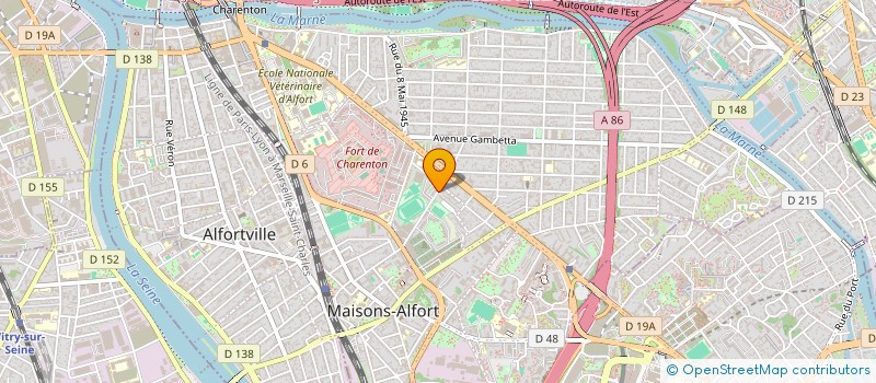 localisation de l'entreprise MADAME MARIE-PIERRE DERAMOND  MAISONS-ALFORT