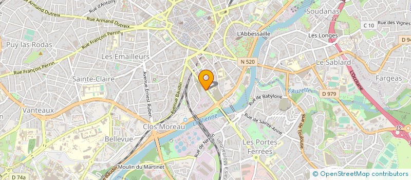 localisation de l'entreprise MADAME MARIE-PIERRE DEVILLE à LIMOGES