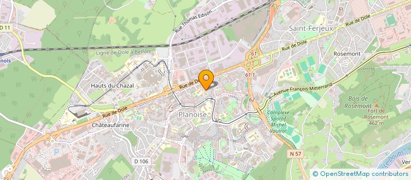 localisation de l'entreprise MADAME MARIE-PIERRE DONZELOT  BESANCON