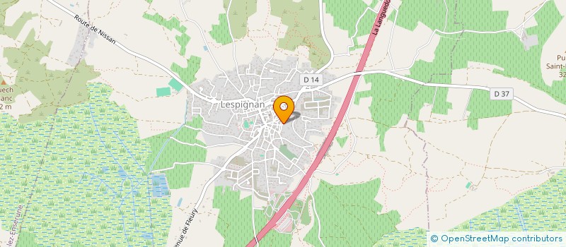 localisation de l'entreprise MADAME MARIE PIERRE ELBOUDALI  LESPIGNAN