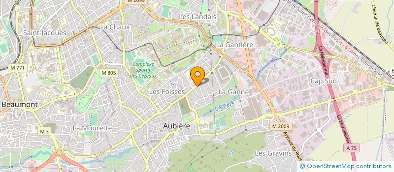 localisation de l'entreprise MADAME MARIE PIERRE ESCLAVARD  AUBIERE