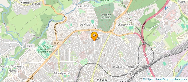 localisation de l'entreprise MADAME MARIE PIERRE FAISANT à LIMOGES