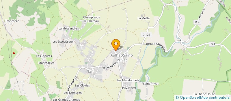 localisation de l'entreprise MADAME MARIE-PIERRE FALZONE  AULHAT-FLAT