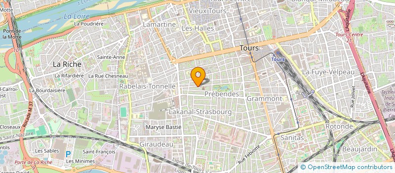 localisation de l'entreprise MADAME MARIE-PIERRE FORNETTE  TOURS