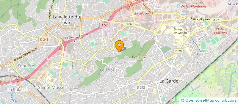 localisation de l'entreprise MADAME MARIE PIERRE GONZALEZ à LA VALETTE-DU-VAR
