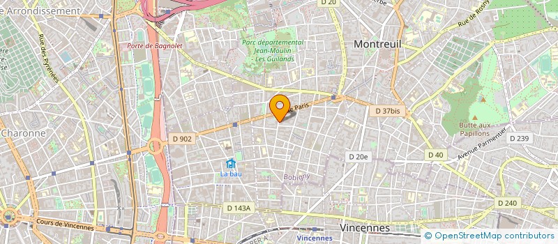 localisation de l'entreprise MADAME MARIE-PIERRE HARGOUS à MONTREUIL