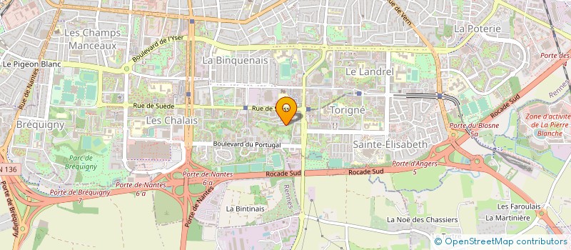 localisation de l'entreprise MADAME MARIE PIERRE HELAINE  RENNES