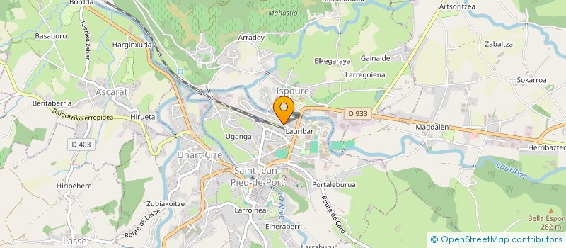 localisation de l'entreprise MADAME MARIE PIERRE IRIBARNE  SAINT-JEAN-PIED-DE-PORT