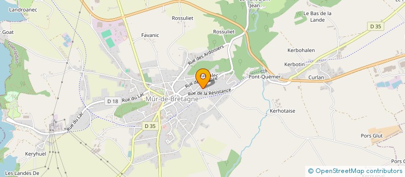 localisation de l'entreprise MADAME MARIE-PIERRE JEGO  GUERLEDAN