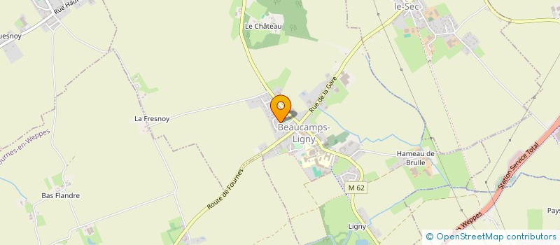 localisation de l'entreprise MADAME MARIE-PIERRE JOLLY  BEAUCAMPS-LIGNY