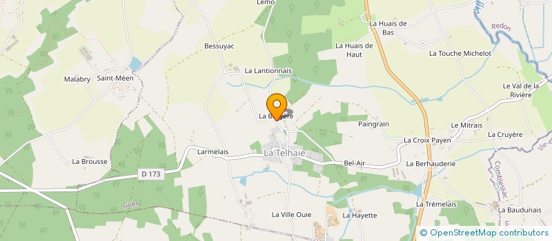 localisation de l'entreprise MADAME MARIE PIERRE JOUIN  GUER