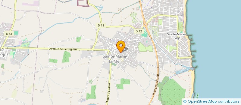 localisation de l'entreprise MADAME MARIE PIERRE KERAVEL  SAINTE-MARIE-LA-MER