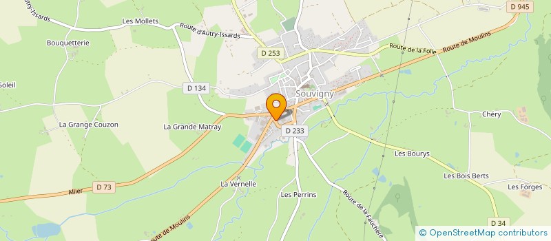localisation de l'entreprise MADAME MARIE-PIERRE LAUVERGNE à SOUVIGNY