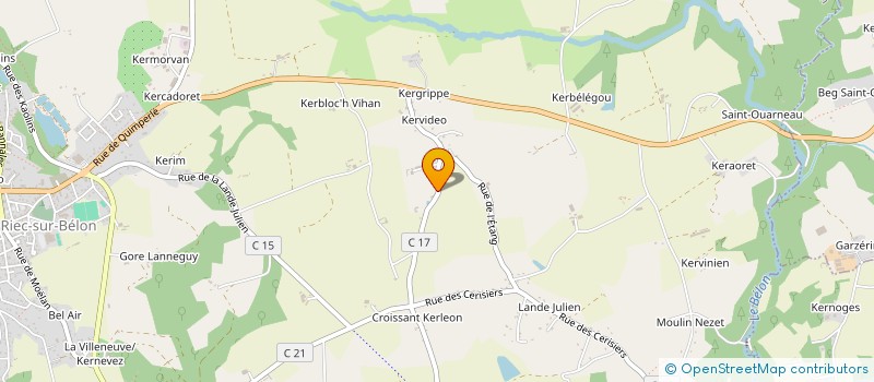 localisation de l'entreprise MADAME MARIE PIERRE LE BOULCH  RIEC-SUR-BELON