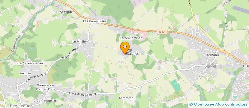 localisation de l'entreprise MADAME MARIE-PIERRE LEFEBVRE  LANNION